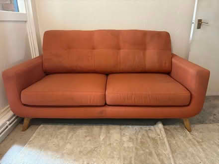 Photo of free Orange couch. (Wornington Green W10) #1