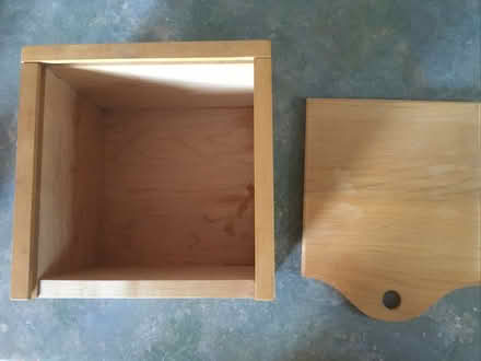 Photo of free Sliding lid wooden box (Wick estate wickford. SS12) #1