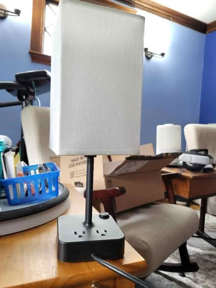 Photo of free Bedside Lamp with USB, Plugs (Arlington MA) #1