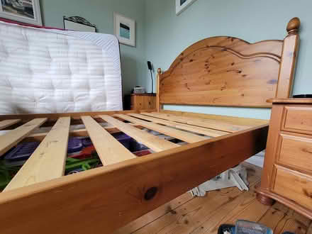 Photo of free Double bed wood base (Wirksworth DE4) #1