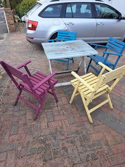 Photo of free Folding Table and 4 Folding Chairs (CT11) #1