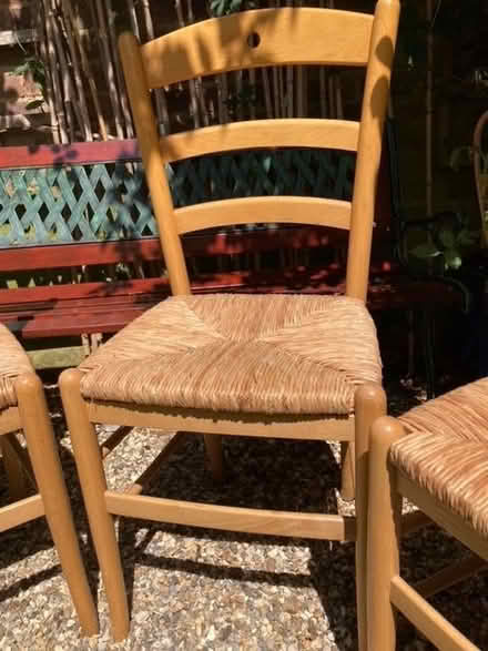 Photo of free Set of 4 Beechwood kitchen/dining chairs (Whitton TW3) #2