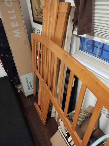 Photo of free Full size bed frame - wood (Washington DC) #1