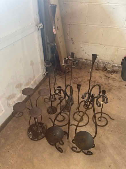 Photo of free Metal candle sticks (Bridgewater NJ) #1