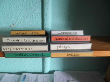 Photo of free shelf name plates (Albrighton WV7) #1