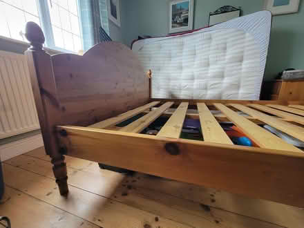 Photo of free Double bed wood base (Wirksworth DE4) #3