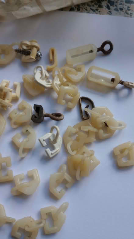 Photo of free Very old style curtain track hooks (Innsworth GL3) #2