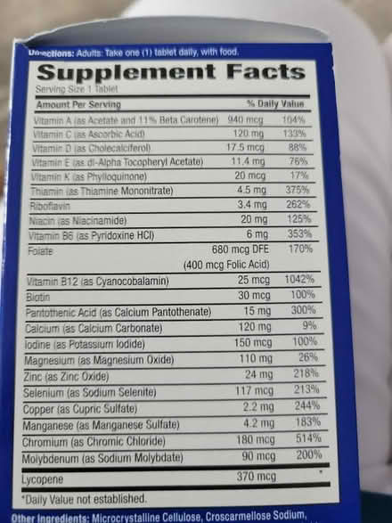 Photo of free Men's 50+ Advanced Vitamins - New (Arlington MA) #2