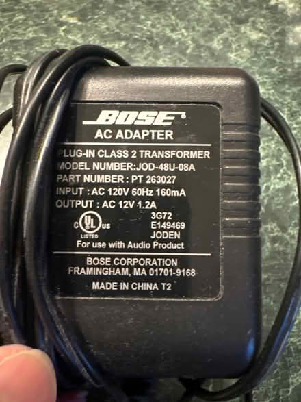 Photo of free Bose Adapter (Maple Glen) #2