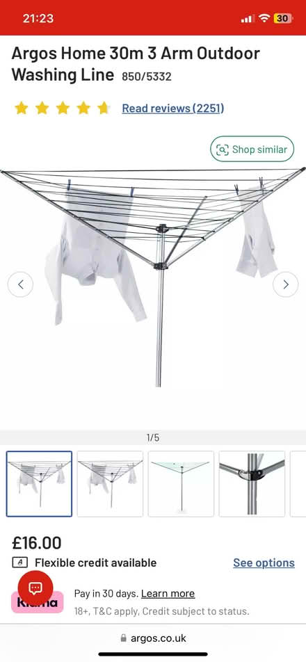 Photo of free Outdoor Rotary Airer 3m 3 Arm (Penrith CA11) #1
