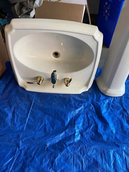 Photo of free Two pedestal sinks (Crystal, Beach) #3