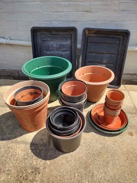 Photo of free Selection of Plastic Flowerpots (CT14) #1