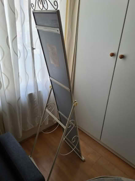 Photo of free Free standing mirror white metal fr (London N1) #2