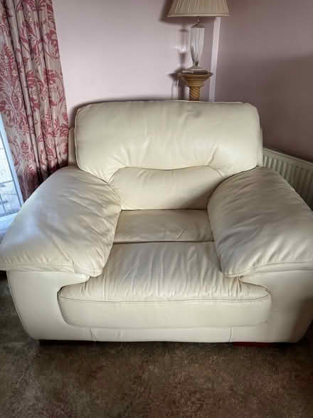 Photo of free Cream Leather Armchair (Balcombe RH17) #1