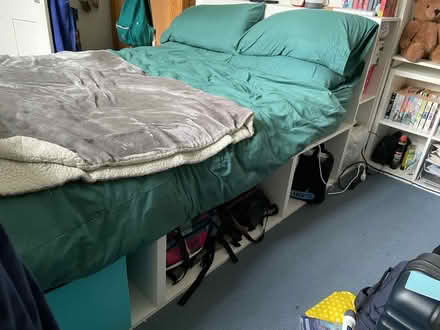 Photo of free IKEA Platsa double bed with storage (Putney SW15) #3