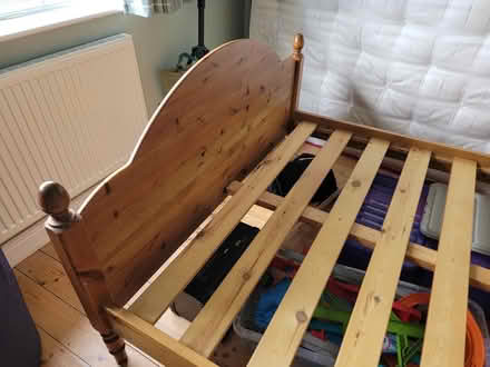 Photo of free Double bed wood base (Wirksworth DE4) #4