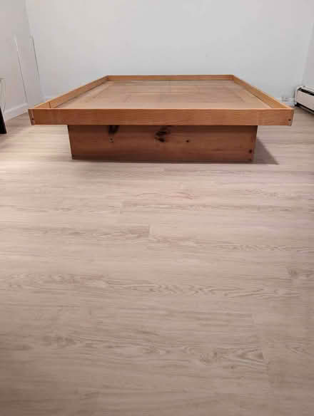 Photo of free Full-Size Platform Wood Bed (Watertown square) #1