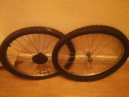 Photo of free Wheels 26in back needs new hub (Whalley range M16 7) #1