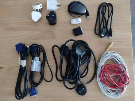 Photo of free Bag of computer cables (Bromley By Bow E3) #1