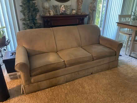 Photo of free Nice tan couch (Plymouth, MI) #1