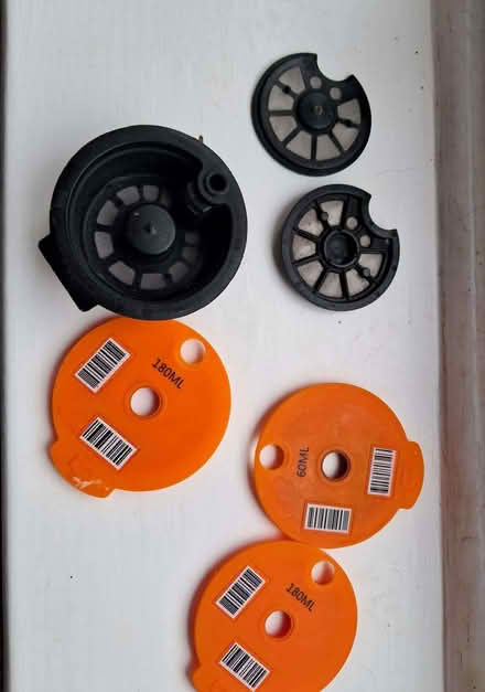 Photo of free Tassimo machine, stand, and reusable pods (Hinckley LE10) #2