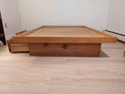 Photo of free Full-Size Platform Wood Bed (Watertown square) #2