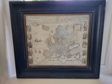 Photo of free Antique framed map (Hallam Fields, Ilkeston) #1