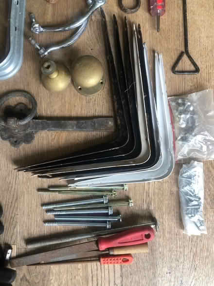 Photo of free Box of ironmongery and tools brackets etc must go as one (Wallands Park BN7) #3