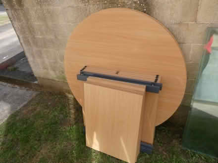 Photo of free Solid top Round Tables - need a little work (Twerton) #1