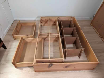 Photo of free Full-Size Platform Wood Bed (Watertown square) #3