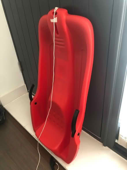 Photo of free Red Toboggan used once (SW153AP) #3