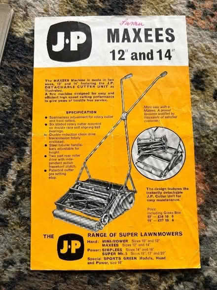 Photo of JP push mower (Marford LL12) #1