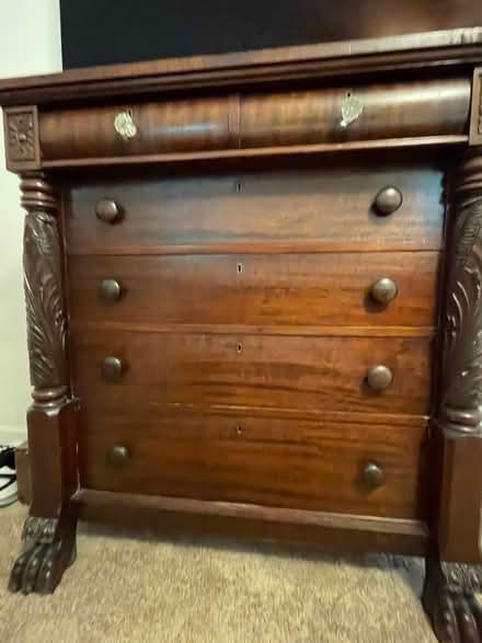 Photo of free Antique mahogany dresser (Roswell) #1