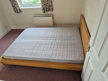 Photo of free Double bed and Ikea mattress (Merton SW19) #1