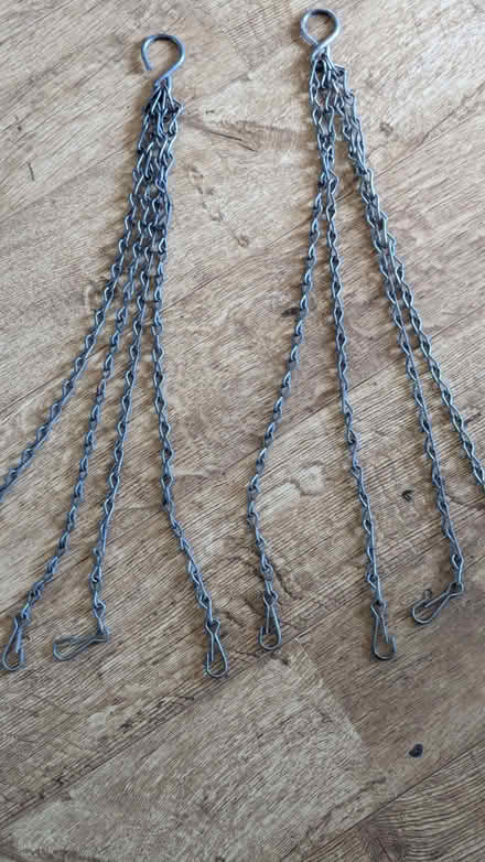 Photo of free Two metal chains for hanging baskets (Stonesfield OX29) #1