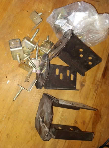 Photo of free Fence L clips and anchors (Parson's Heath CO4) #4