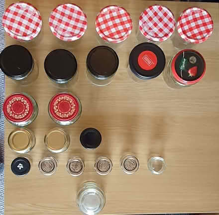 Photo of free 22 clean glass Jars Mixed Sizes (Newton Hill WF1) #1