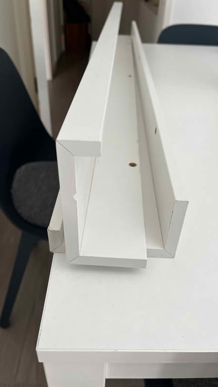 Photo of free 2 white wooden shelves (N4) #3
