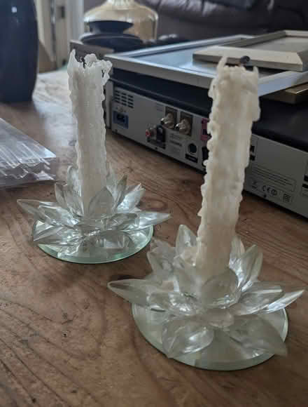 Photo of free Crystal table candle holders (Tilekiln TN38) #1