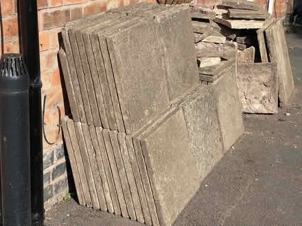 Photo of free Approximately 50x Garden Slabs - 45cm x 45cm Approximately (Emscote CV34) #2