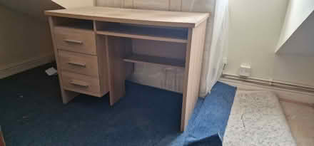 Photo of free Desk made of veneered heavy duty chipboard. 3 drawers (Sutton Coldfield B73) #1