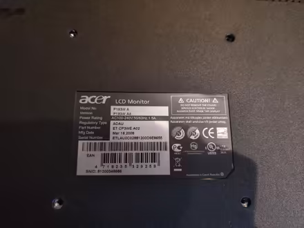 Photo of free Acer computer monitor (LCD / VGA) (Cheddington, LU7) #3
