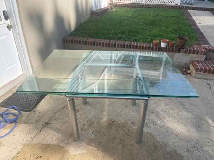 Photo of free Expandable glass table (Bridgewater NJ) #2