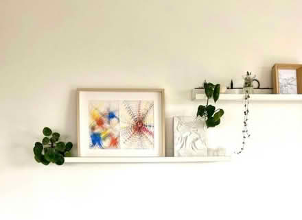 Photo of free 2 white wooden shelves (N4) #1