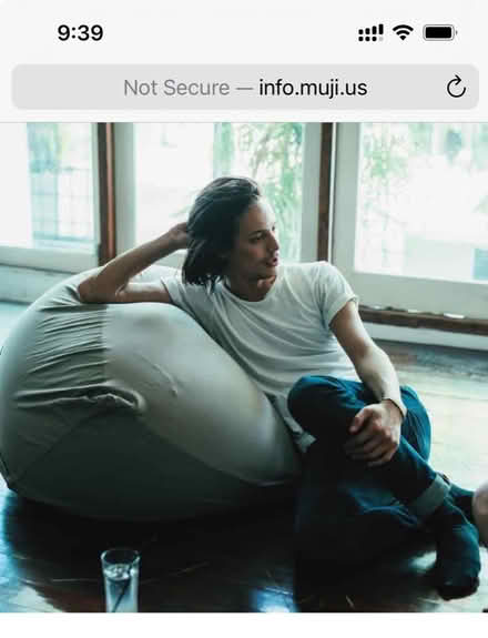Photo of free Muji bean bag COVER only (BN3) #1