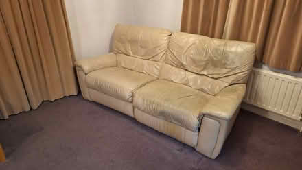 Photo of free Leather electric recliner settee (Whitecross OX13) #2