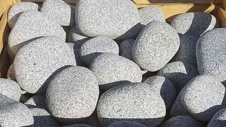 Photo of free Tumbled Fish Friendly Garden Stone (West Town WF13) #2