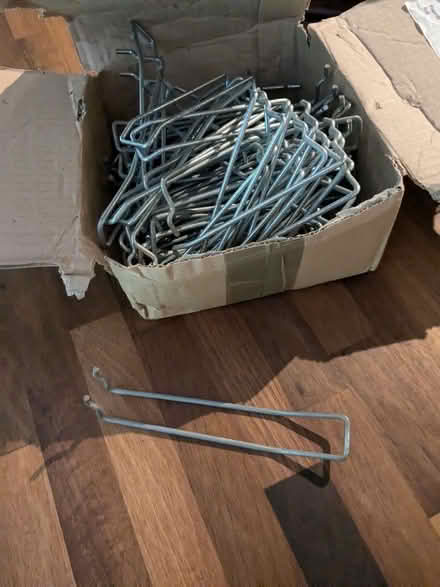Photo of free Box of hangers (for shop shelves?) (Hollingdean BN1) #1