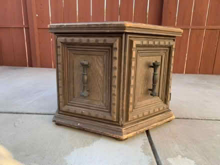 Photo of free octagon side table (Capewood and junewood) #1