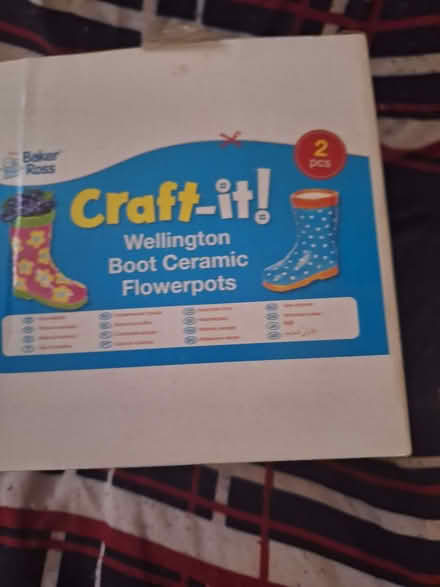 Photo of free Ceramic welly plant pots to paint (Mill Hill BB2) #2